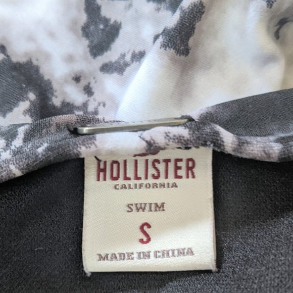 NWOT Hollister Strappy Cheeky Tie Dye Neutral Marbled Bikini Set Size Small - Picture 3 of 7
